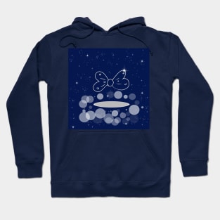 bow, pleasure, lightness, soaring, decor, illustration, shine, stars, beautiful, style, glitter, Hoodie